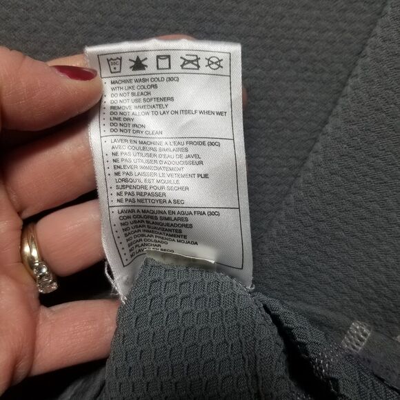 Nike Team Boys L Gray 1/4 Zip Mock Neck Shirt Jacket Lightweight Running XC Golf - Picture 6 of 11